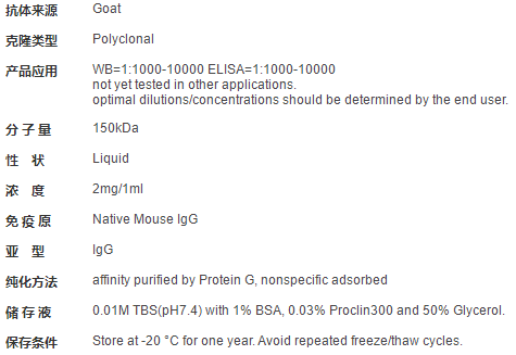 HRP标记的羊抗小鼠IgG H&amp;L